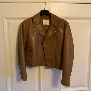Wilfred vegan leather motto jacket